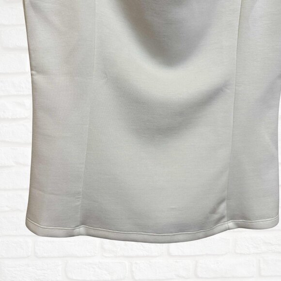 Banana Republic Sleeveless Scuba Cowl Neck Top Small Ivory White Layering Soft - Picture 2 of 6